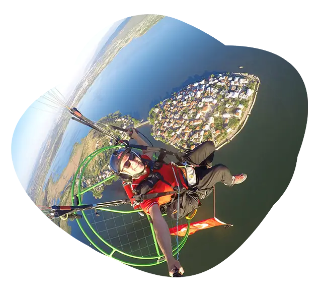 yamac parasutu paramotor ucusu